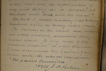 A Warwick Guest House Visitors' Book
