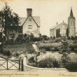 Photo of Attleborough Church and Vicarage 1864