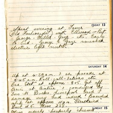 World War II Diary Extracts From a Nuneaton Soldier | Nuneaton Memories