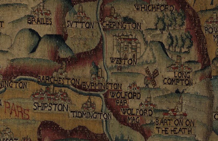 Sheldon Tapestry detail of Weston.