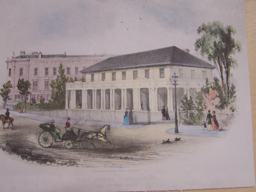 In the print showing the Royal Pump Room, the carriage in the foreground is a phaeton. Although there were several different types of Phaeton I suspect this was most likely to be the type Mr Sharkey was driving at the time of the accident.