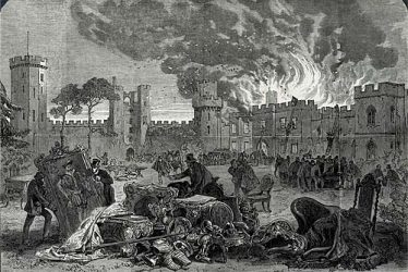 Warwick Castle, On Fire!