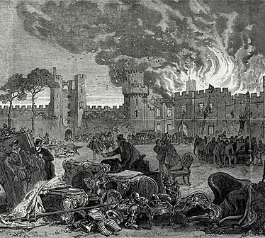 Warwick Castle, On Fire!