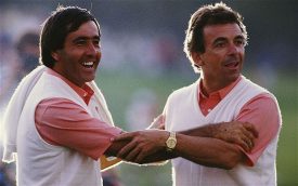 Seve Ballasteros and Tony Jacklin at the Ryder Cup 1987 | Photo courtesy of The Belfry