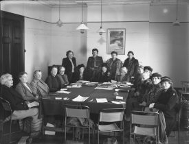 Warwickshire WI in session, 23 February 1948 | Warwickshire County Record Office, reference PH 600/221/2.  From the Leamington Spa Courier Photographic Collection.