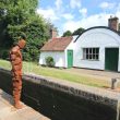 Antony Gormley Statue at Lowsonford