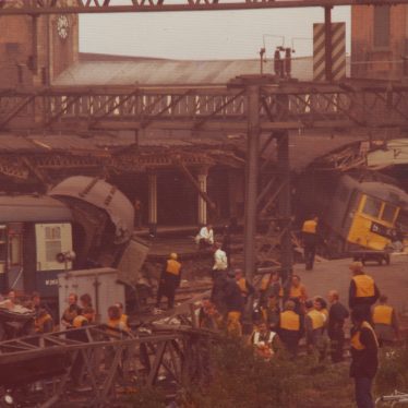 Rail crash at Nuneaton, 6 June 1975 | Photo courtesy of June Farmer