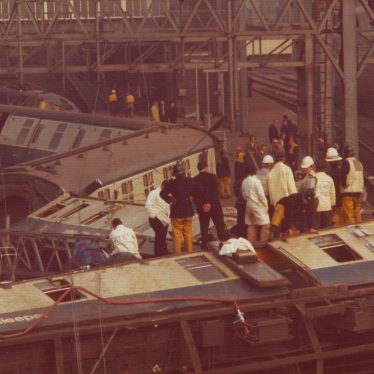 Rail crash at Nuneaton, 6 June 1975 | Photo courtesy of June Farmer