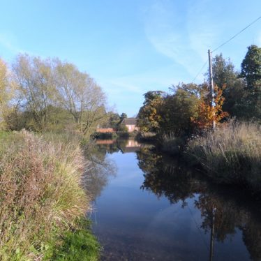 View of ford at Little Packington showing school in the distance (October 2015) | Photo by Rachael Marsay