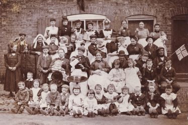 Wharwick. Photo of a Street Party c1902