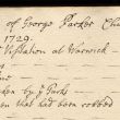 Churchwardens' Account Book, Coughton 1729