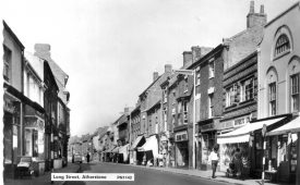 Long Street, Atherstone. F44 to F55 in the Atherstone House History Project. | Image courtesy of The Friends of Atherstone Heritage, Marion Alexander.