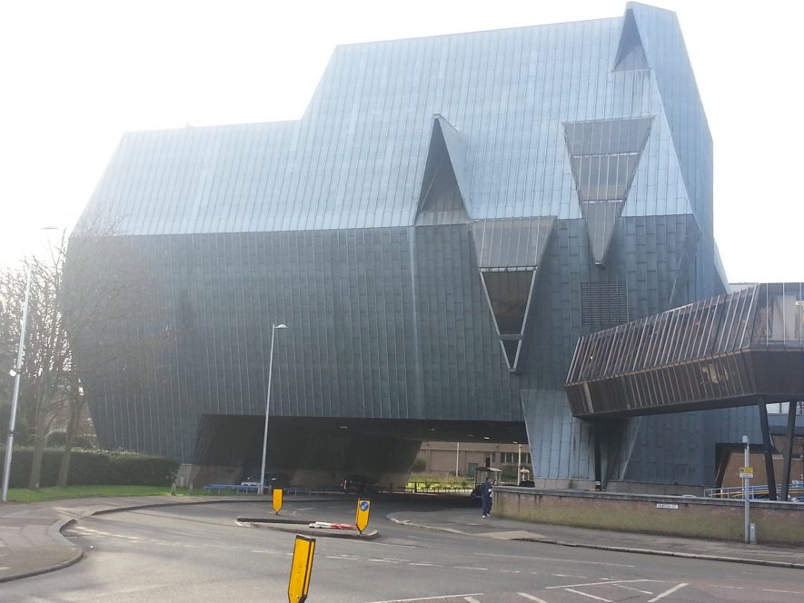 The 'elephant' sports centre in Coventry. | Photo by Benjamin Earl