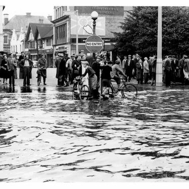 Photos of Nuneaton Floods, 1958