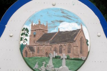 Cubbington Village Sign, and St. Mary's Church