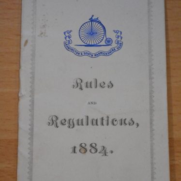 Rules and regulations of South Warwickshire and Leamington Club. | Warwickshire County Record Office reference CR1844/10