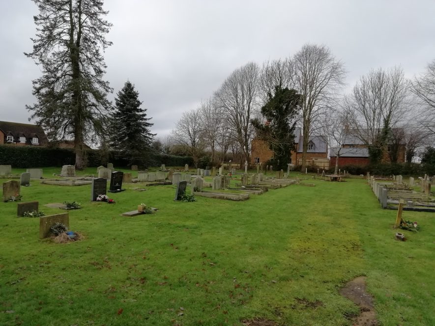 Photo of a non conformist graveyard, Tysoe | Image courtesy of Gary Stocker December 2019.