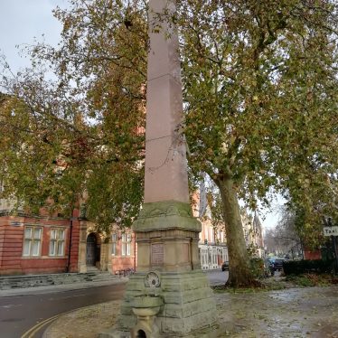 Obelisk in honour of Henry Bright, The Parade, Leamington Spa