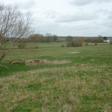 Moated Site 200m SW of Hunningham Church. Looking north from the platform. 2019. | Image courtesy of William Arnold