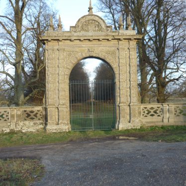 Gates on the western park boundary, Charelcote Park. 2020 | Image courtesy of William Arnold