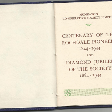 100 years of the cooperative movement nationally and the diamond jubilee of Nuneaton Co-operative Society. | Image courtesy of Kathleen McGale