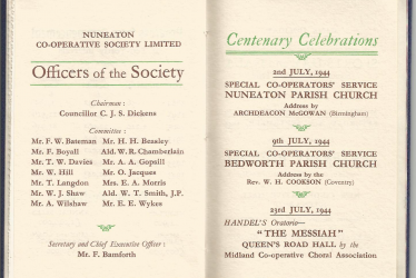 Diamond Jubilee of the Nuneaton Co-operative Society