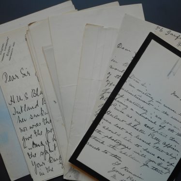Other letters from bereaved families asking for a photograph of the memorial. | Warwickshire County Record Office reference DRB56/52/1-2.