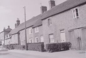 Cottages at Hampton on the Hill, 1967. | Warwickshire County Record Office reference PH212/25 page 1, number 2. Part of a photographic survey of Warwickshire parishes conducted by the Women's Institute.