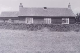 The village hall, Hampton on the Hill, 1967. | Warwickshire County Record Office reference PH212/25 page 4, number 2. Part of a photographic survey of Warwickshire parishes conducted by the Women's Institute.