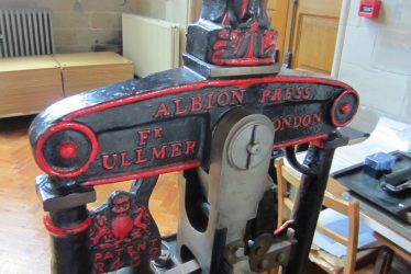 Warwick. Photos of a 19th Century Printing Press at St. Mary's Church