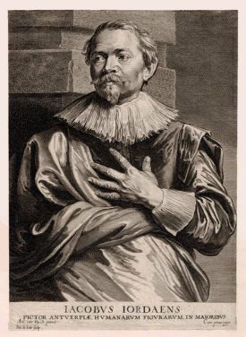 An engraving of Jacob Jordaens by Anthony van Dyck | Image courtesy of the British Museum