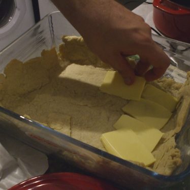 The butter goes into a rather ramshackle looking pastry base. | Image courtesy of Becky Hemsley/Ruth Long