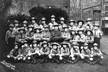 Leamington Spa.  Boy scout troop