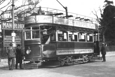 Leamington Spa.  Avenue Road, tram