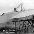Leamington Spa.  Mr. B.C. Hucks in Bleriot flying machine