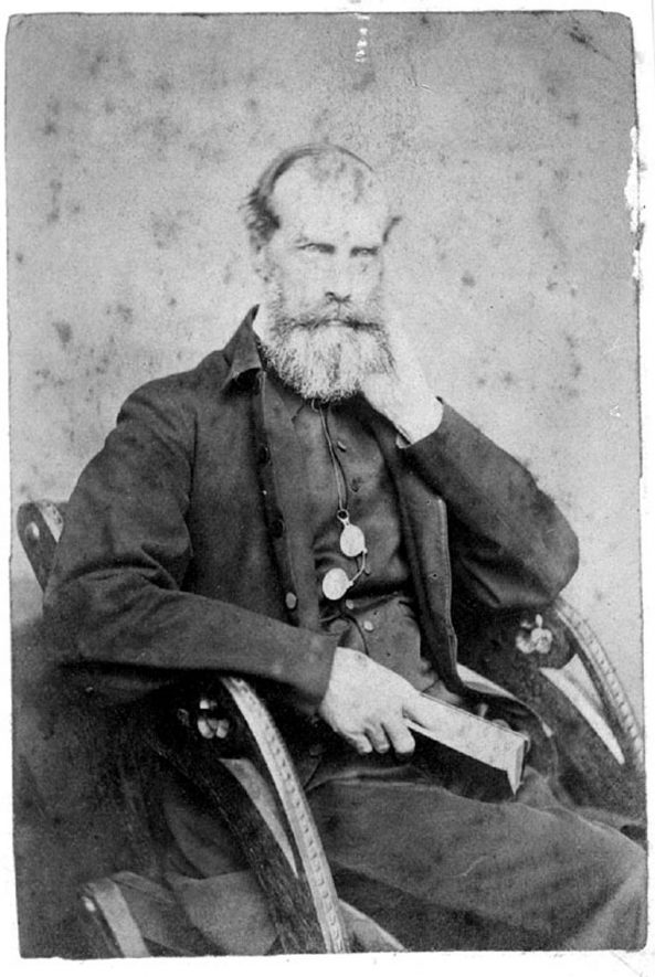 Portrait of Rev. Charles Rickmore D.D., incumbent of Christ Church,  Leamington Spa 1856-70. Came to Leamington from Berkswell Hall. Died at  his home, 