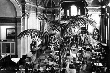 Leamington Spa.  Pump Rooms, tea room
