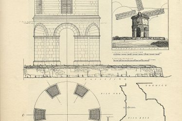 Chesterton,  Windmill - architects drawing
