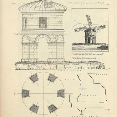 Chesterton,  Windmill - architects drawing
