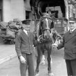 Leamington Spa.  Railway Station, carrier's cart