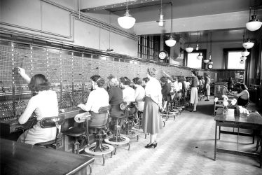 Leamington Spa.  Telephone exchange