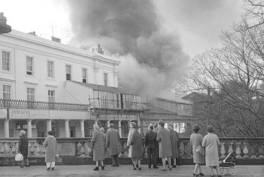 Leamington Spa.  Loft Theatre, fire