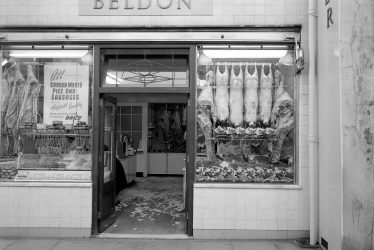 Leamington Spa.  Beldon's Butchers Shop