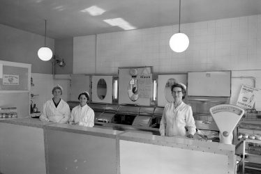 Leamington Spa.  Mrs. Ramsey's fish and chip shop