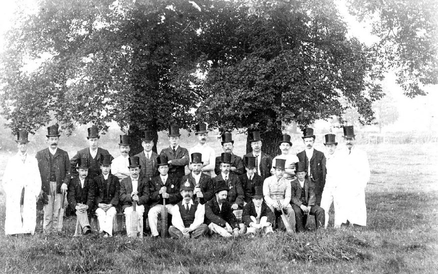 The Cricket Team, Hatton.  1900s |  IMAGE LOCATION: (Warwickshire County Record Office)