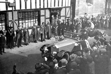 Henley in Arden.  Prince of Wales visit
