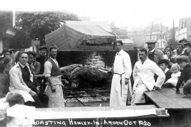 Henley in Arden.  Ox roast