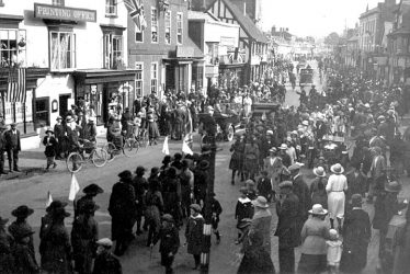 Henley in Arden.  Prince of Wales visit