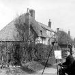Welford on Avon.  Artist at work