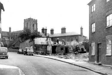 Warwick.  Friars Street, demolition of buildings
